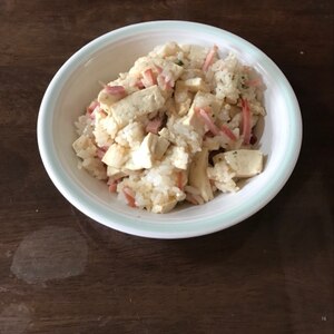 ほうれん草&豆腐の味噌おじや(*^^*)☆